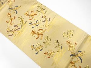 霞に束ね熨斗模様織出し袋帯